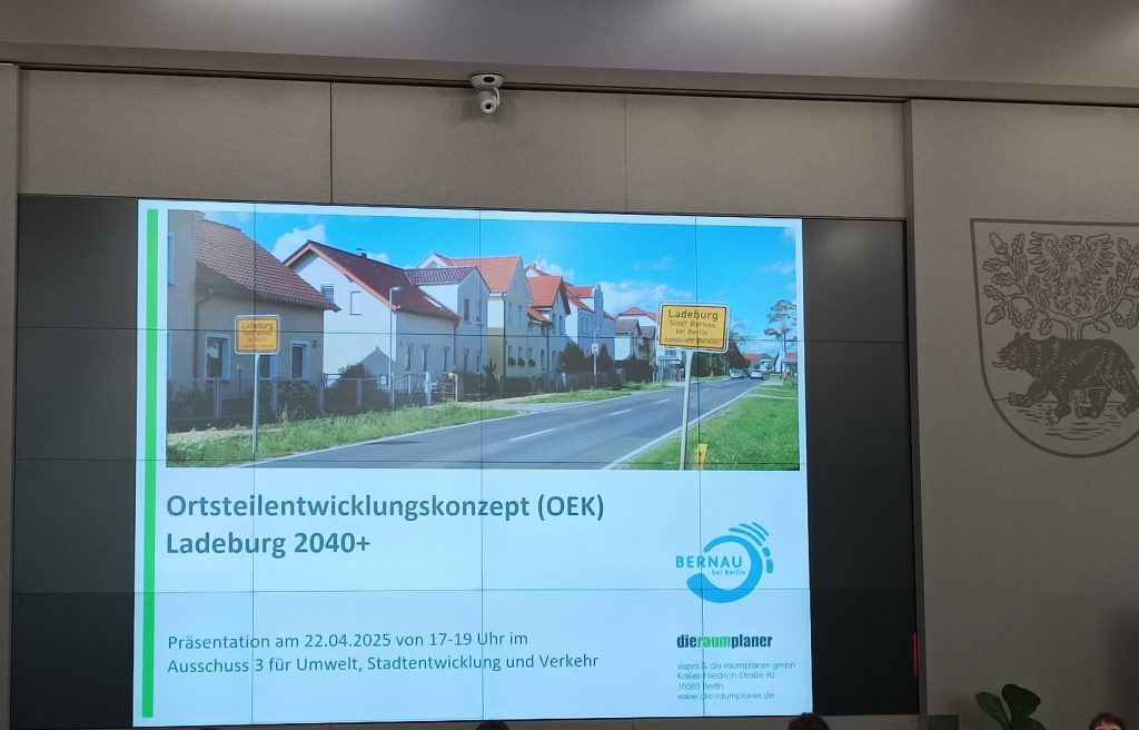 Präsentationsfolie aus dem 3. Ausschuss.