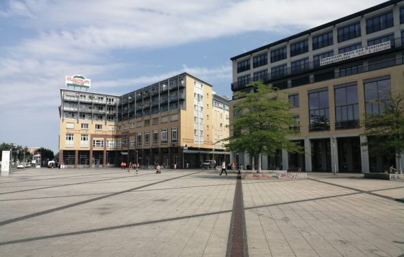 Abbildung des Alice-Salomon-Platzes im Zentrum Helle Mitte
